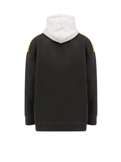 Isabel Marant Wasil Colorblocked Hooded Sweatshirt In Yellow