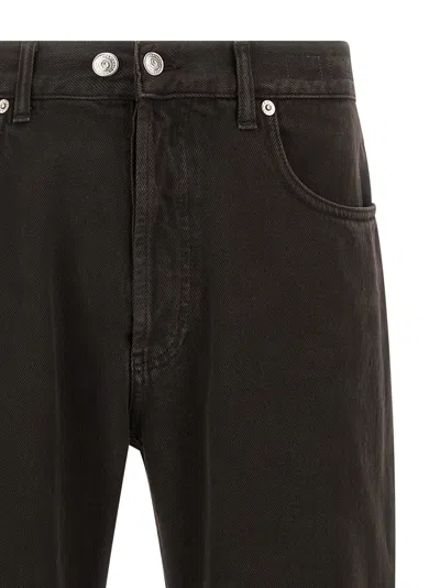 Department Five Musso Used-effect Cotton Jeans In Black