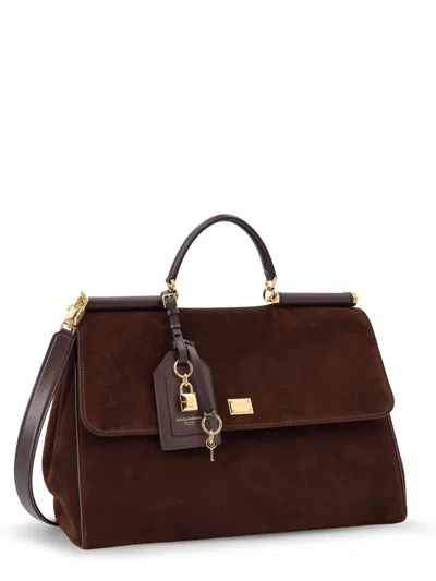 Dolce & Gabbana My Sicily Suede Shoulder Bag