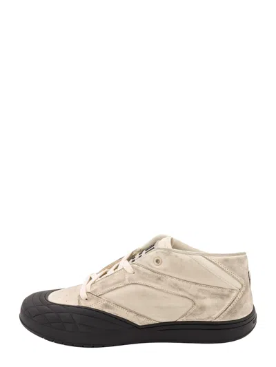 Givenchy Stone Grey Nubuck Low Skate Trainer In White