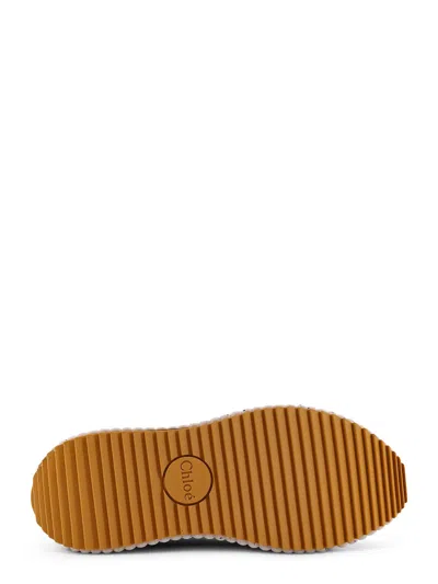 Chloé Nama Low-top Mesh Sneakers With Suede Inserts