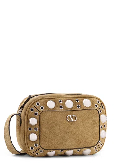 Valentino Beige Suede Nellcote Crossboyd Bag