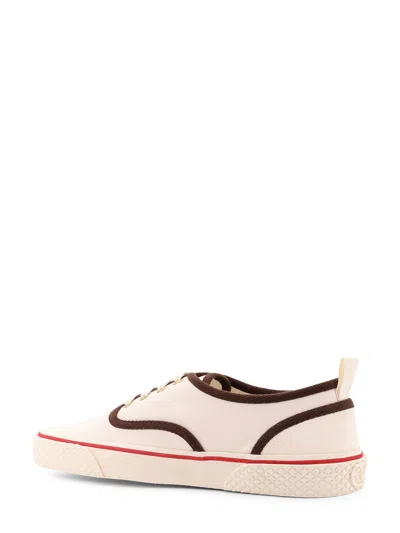 Valentino Nojoke Canvas Sneakers With Contrasting Profiles In Pink
