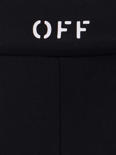 Off-white Off White Women Nylon Leggings In Black