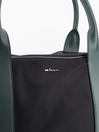 Kiton Ciro Paone Logo Nylon Travel Bag