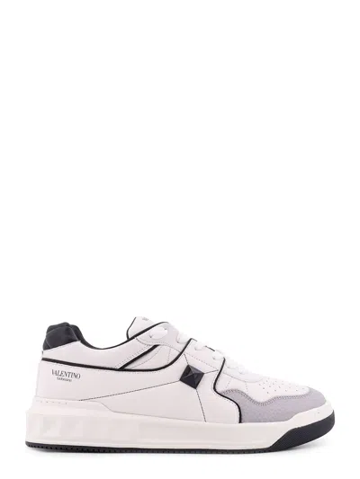 Valentino Low-top One Stud Sneakers In White