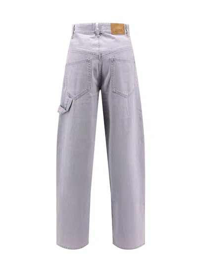 Isabel Marant Étoile Marant Etoile Women Ophra Light Blue Cotton Jeans In Pink