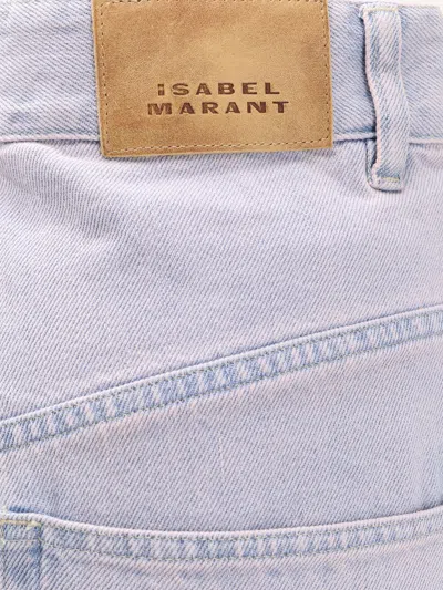 Isabel Marant Étoile Marant Etoile Women Ophra Light Blue Cotton Jeans In Pink