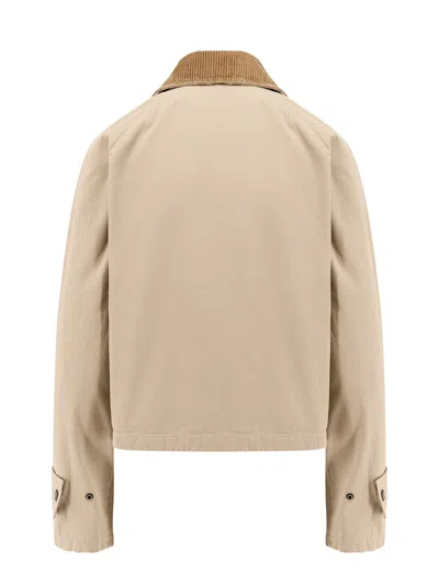 Burberry Beige Cropped Cotton Jacket