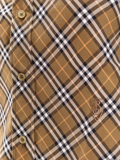 Burberry Vintage Check Long-sleeved Shirt In Multi