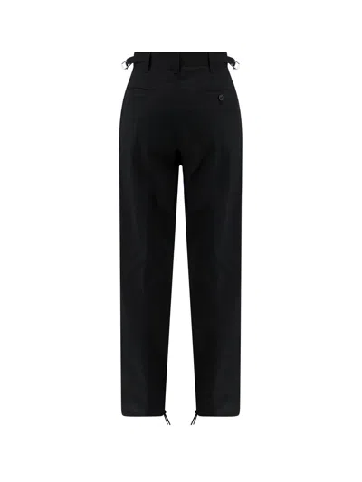 Alexander Mcqueen Organic Cotton Trousers In Black