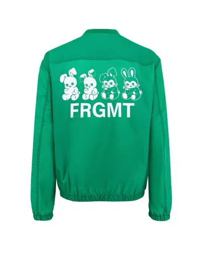 Moncler Genius Ostria 7 Moncler Frgmt Hiroshi Fujiwara Jacket With Maxi Print In Green