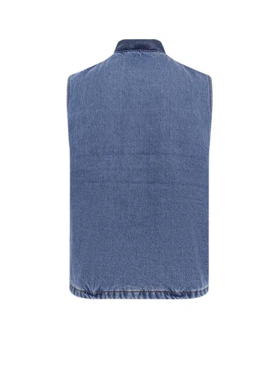 Levi's Workwear Sansome Padded Denim Vest In Navy
