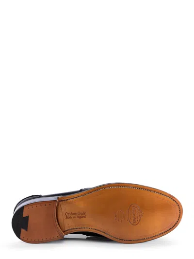 Church's Black Moccasin Flat Shoes With Elegant Detailing For Modern Men In Black
