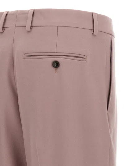 Dries Van Noten Straight-leg Trousers With Clean Front Pleat In Purple