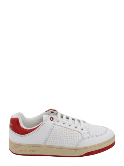 Saint Laurent Perforated Leather Sneakers