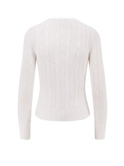 Polo Ralph Lauren Maglia In Pima Cotton In White