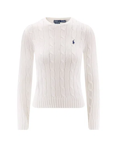 Polo Ralph Lauren Maglia In Pima Cotton In White