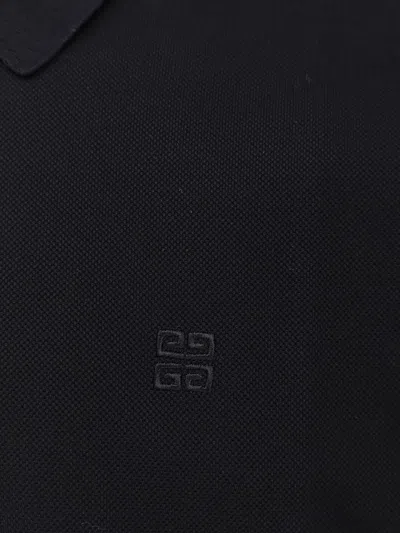 Givenchy Polo Shirt With 4g Logo In Black