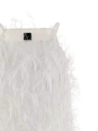 Pinko Feathered A-line Mini Dress