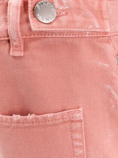 Pinko Praia Worker Denim Trousers In Pink