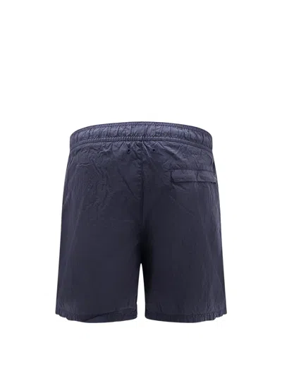 Stone Island Recycled Nylon Swim Trunk In Blue