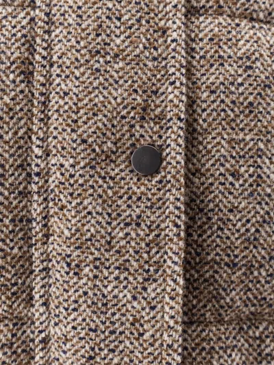 Brunello Cucinelli Women Reversible Wool And Silk Down Jacket In Gray