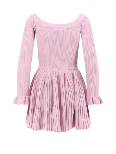 Self-portrait Self Portrait Lilac Viscose Blend Dress In Pink