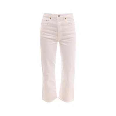 Levi's Ribcage Straight Ankle Jeans In Pink