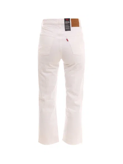 Levi's Ribcage Straight Ankle Jeans In Pink