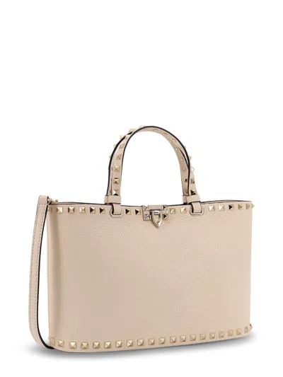 Valentino Small Rockstud Leather Tote Bag
