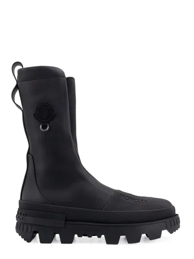 Moncler Genius Salix 6 Moncler Willow Smith Letaher Boots With Stretch Inserts