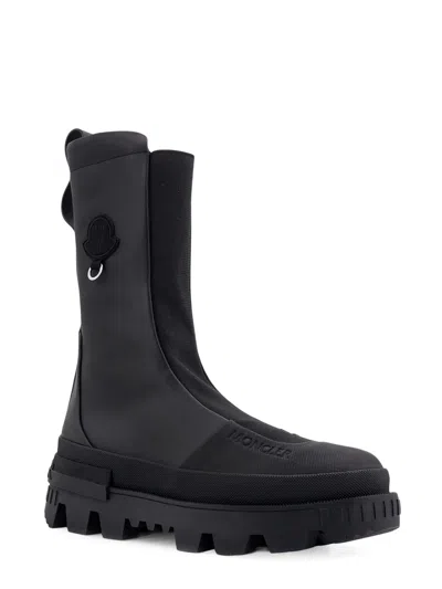 Moncler Genius Salix 6 Moncler Willow Smith Letaher Boots With Stretch Inserts