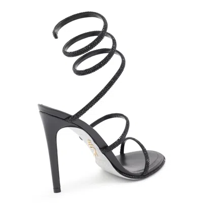 René Caovilla Sandals Blacks And Greys
