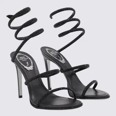 René Caovilla Sandals Blacks And Greys