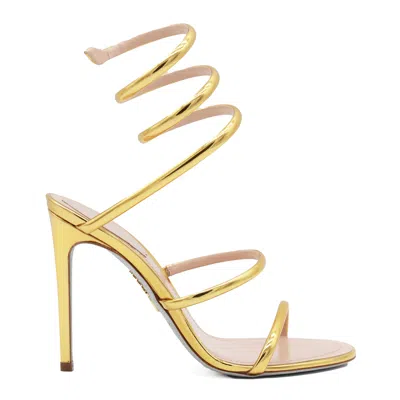 René Caovilla Heeled Sandals Rene Caovilla Woman Color Gold In Grey
