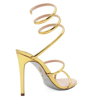 René Caovilla Heeled Sandals Rene Caovilla Woman Color Gold In Grey