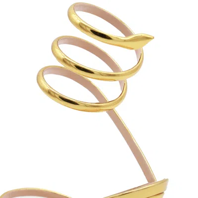 René Caovilla Heeled Sandals Rene Caovilla Woman Color Gold In Grey