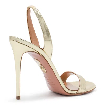 Aquazzura Sandals Soft Gold In Neutral