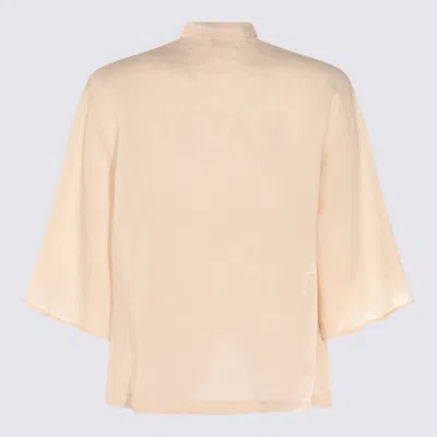 Glanshirt Light Pink Linen Shirt In Neutral