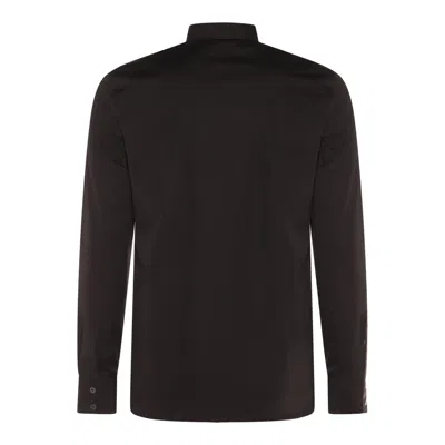 Alexander Mcqueen Buttoned Cuffs Long Sleeve Shirt Strap In Brown