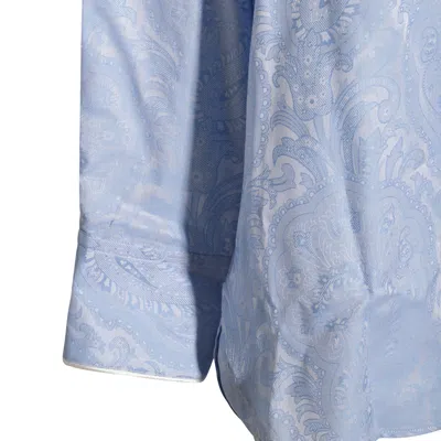 Etro Shirts Blue And Green In Multi
