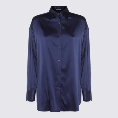 Tom Ford Collared Neck Satin Finish Long Sleeves