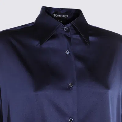 Tom Ford Collared Neck Satin Finish Long Sleeves