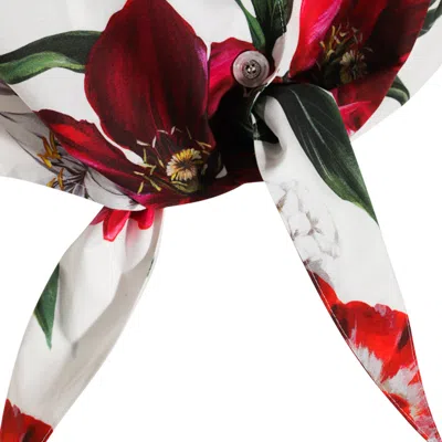 Dolce & Gabbana Floral Crop Shirt In Multi