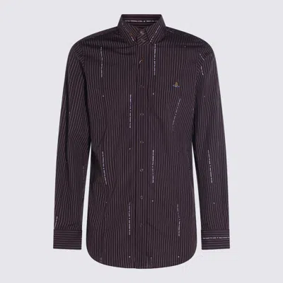 Vivienne Westwood Striped Pattern Button-down Collar Long Sleeves Shirt