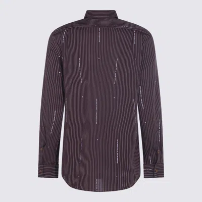 Vivienne Westwood Striped Pattern Button-down Collar Long Sleeves Shirt