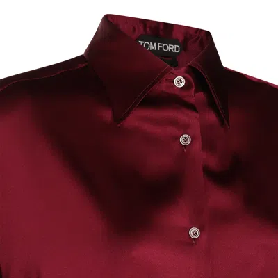 Tom Ford Shirts Deep Plum In Red
