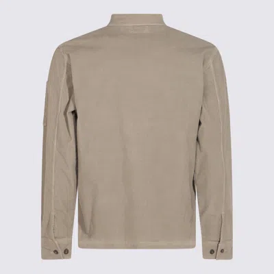 C.p. Company Arm Patch Chest Pockets Long Sleeves In Neutral