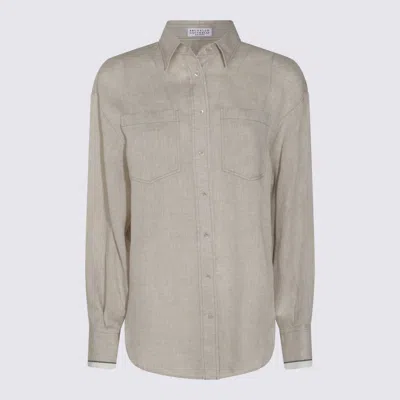 Brunello Cucinelli Shirts Iuta In Gray